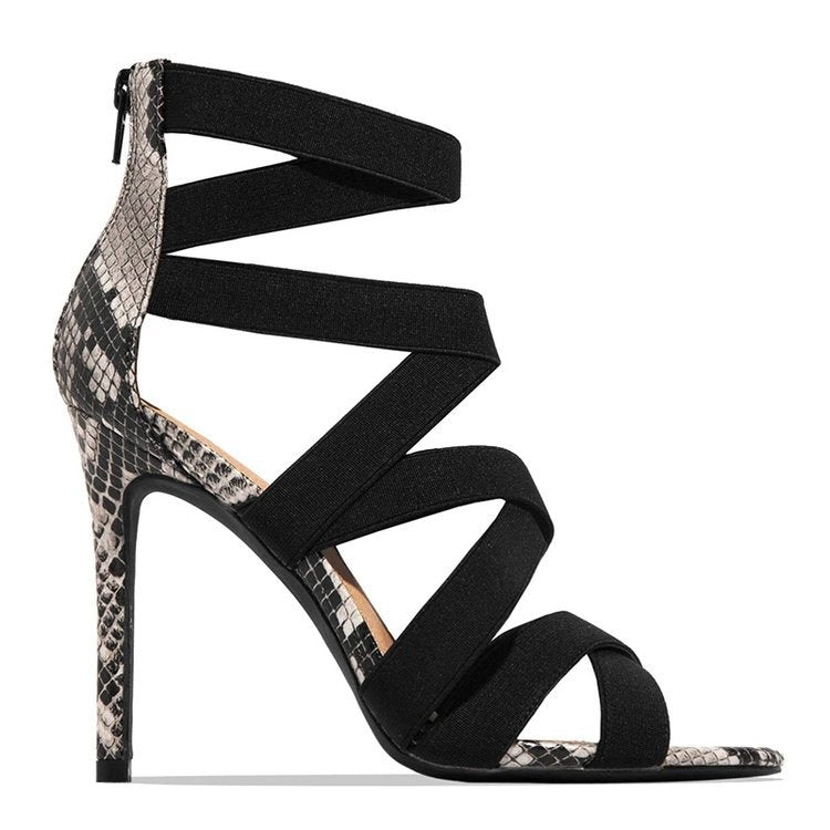 Snake Pointed Toe Pumps - Fashion Damsel