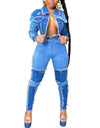 Bell Bottom Ripped Hole Classic High Waist Flare Denim
