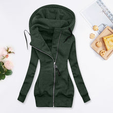 Load image into Gallery viewer, Long Zipper Hooded Winter Jacket - Fashion Damsel
