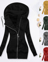 Long Zipper Hooded Winter Jacket - Fashion Damsel