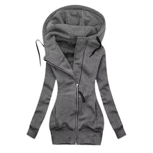 Load image into Gallery viewer, Long Zipper Hooded Winter Jacket - Fashion Damsel
