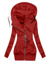 Long Zipper Hooded Winter Jacket - Fashion Damsel