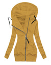 Long Zipper Hooded Winter Jacket - Fashion Damsel