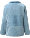Warm Plush Cardigan Sweater/Coat With  Zipper - Fashion Damsel