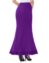Victorian Style Ruffled Fishtail Mermaid Skirt - Fashion Damsel