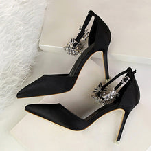 将图片加载到图库查看器，Elegant Rhinestone High Heel Pumps - Fashion Damsel
