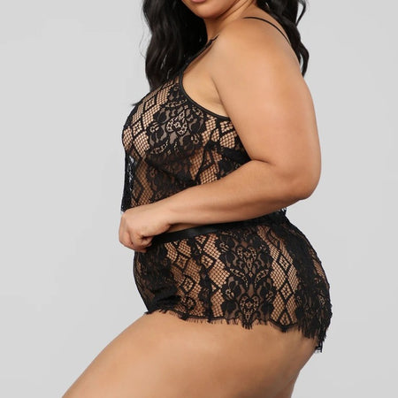 Lace Plus Size Sensual Lingerie Sexy Underwear Set