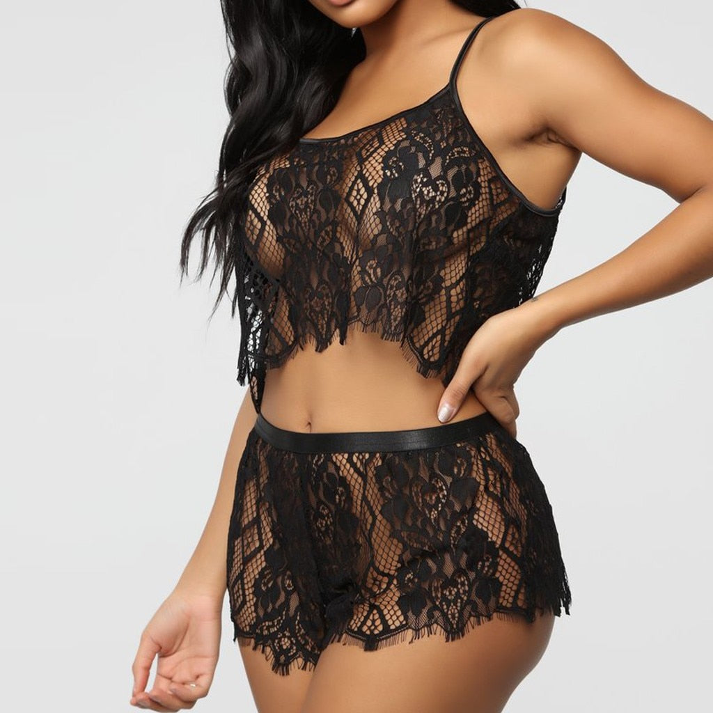 Lace Plus Size Sensual Lingerie Sexy Underwear Set