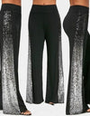 Black Casual Flare Yoga Pants - Fashion Damsel