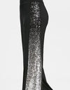 Black Casual Flare Yoga Pants - Fashion Damsel