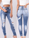Casual Slim Ripped Jeans - Fashion Damsel