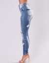 Casual Slim Ripped Jeans - Fashion Damsel