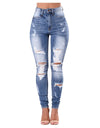 Casual Slim Ripped Jeans - Fashion Damsel
