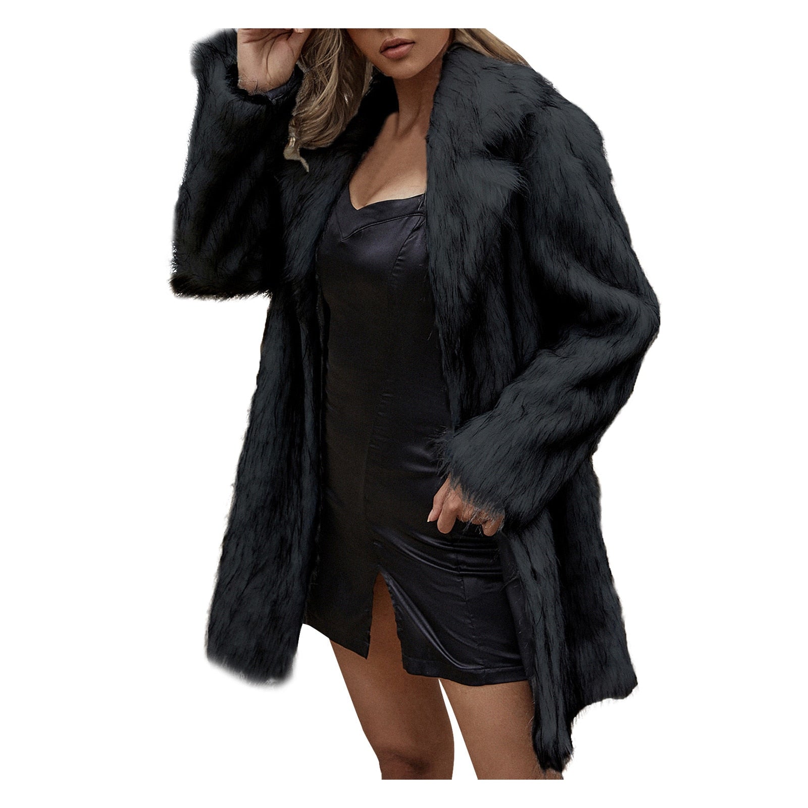 Velvet Women's Cardigan Open Front Winter Coat