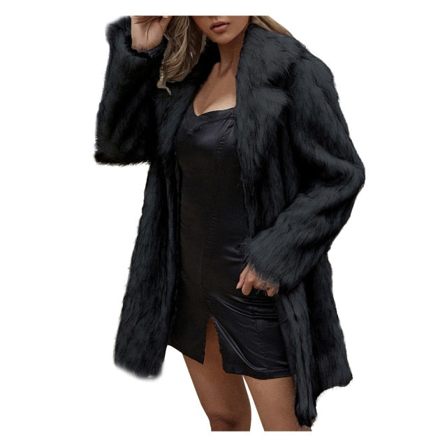 Velvet Women's Cardigan Open Front Winter Coat