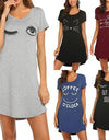 Women's Letter Nightgowns And Sleepshirts - Fashion Damsel