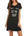 Women's Letter Nightgowns And Sleepshirts - Fashion Damsel