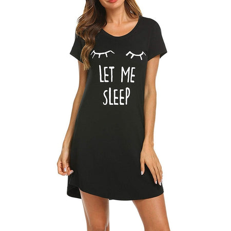 Women's Letter Nightgowns And Sleepshirts - Fashion Damsel