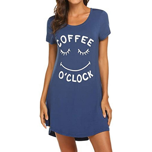Women's Letter Nightgowns And Sleepshirts - Fashion Damsel