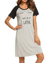 Women's Letter Nightgowns And Sleepshirts - Fashion Damsel