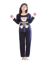 Cartoon Print Long Sleeve Pajama Set - Fashion Damsel