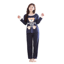 Load image into Gallery viewer, Cartoon Print Long Sleeve Pajama Set - Fashion Damsel
