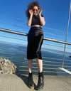 Silk Long Satin Skirt - Fashion Damsel