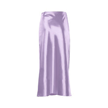 Cargar imagen en el visor de la galería, Silk Long Satin Skirt - Fashion Damsel
