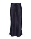Silk Long Satin Skirt - Fashion Damsel