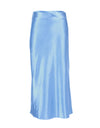 Silk Long Satin Skirt - Fashion Damsel