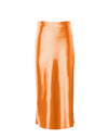 Silk Long Satin Skirt - Fashion Damsel
