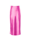 Silk Long Satin Skirt - Fashion Damsel