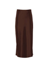 Silk Long Satin Skirt - Fashion Damsel
