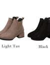 Suede Leather Ankle Boots - Fashion Damsel