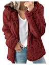 Soft Hooded Fleece Plush Warm Coat - Fashion Damsel