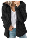 Soft Hooded Fleece Plush Warm Coat - Fashion Damsel