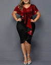Short Sleeve Wedding Party Dress - Fashion Damsel