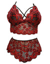 S-4XL Lace Bra Panties Lingerie Set