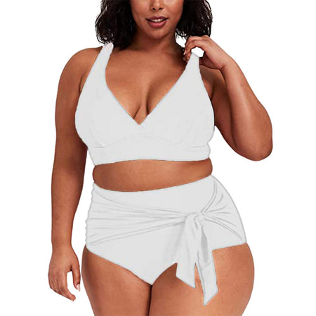 Plus Size Two-pieces Bikini Set Bathing Suit