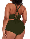 Plus Size Two-pieces Bikini Set Bathing Suit