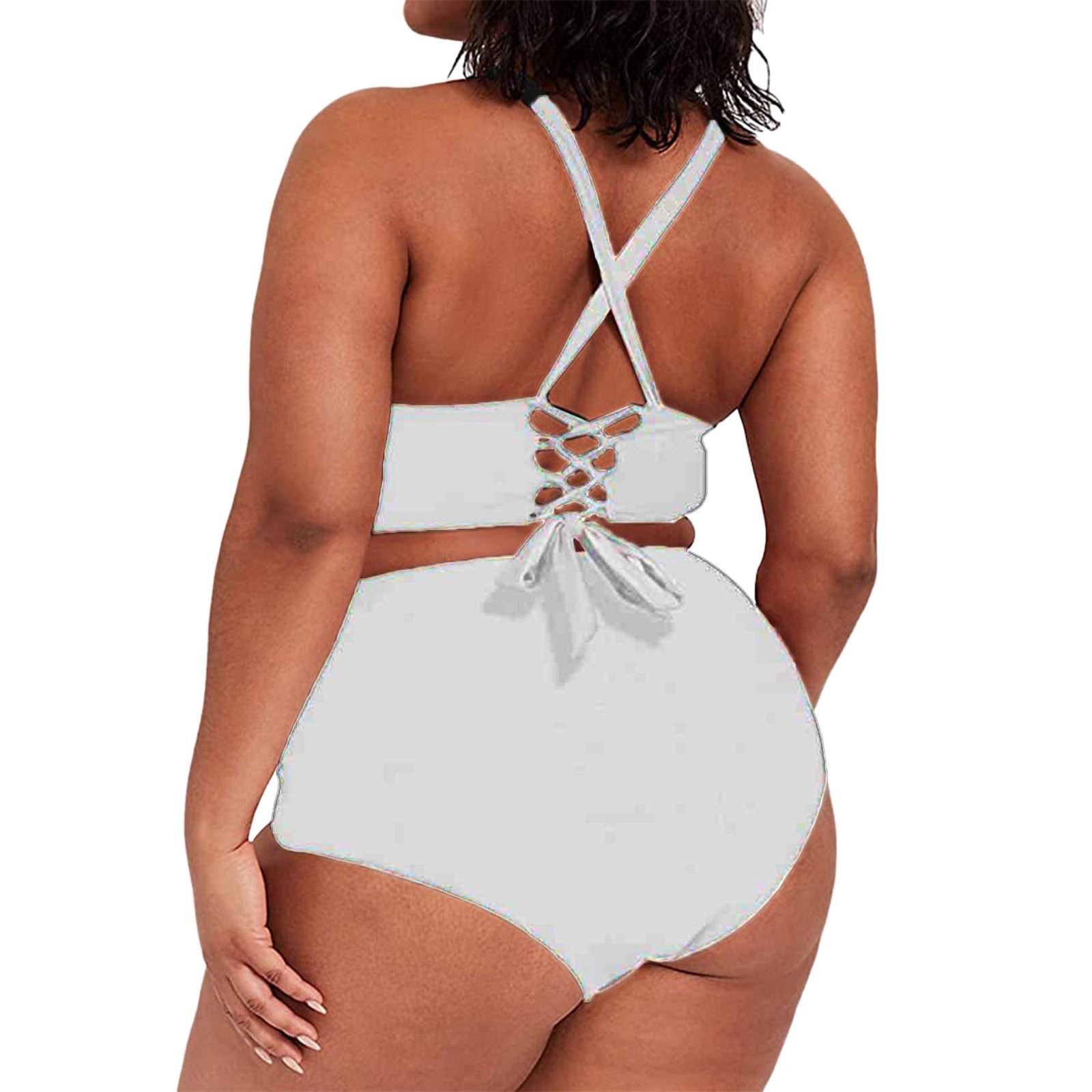 Plus Size Two-pieces Bikini Set Bathing Suit