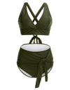 Plus Size Two-pieces Bikini Set Bathing Suit