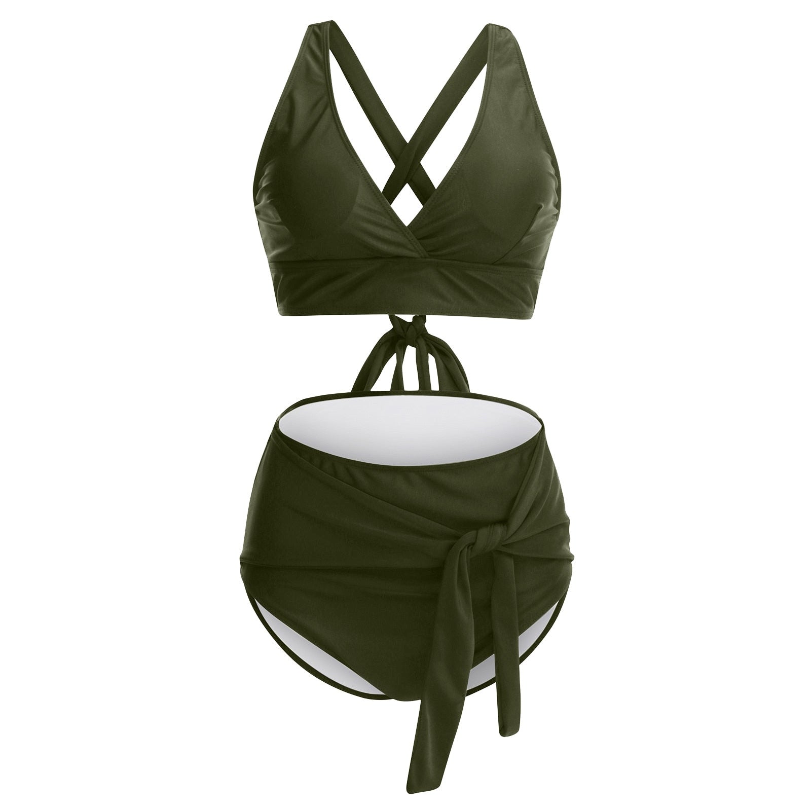 Plus Size Two-pieces Bikini Set Bathing Suit