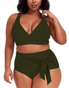 Plus Size Two-pieces Bikini Set Bathing Suit