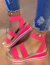 Platform Peep Toe Sandals - Fashion Damsel