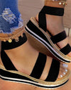 Platform Peep Toe Sandals - Fashion Damsel
