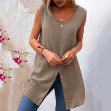 将图片加载到图库查看器，Linen Top Blouse
