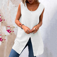 将图片加载到图库查看器，Linen Top Blouse
