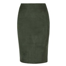 Load image into Gallery viewer, Suede Solid Color Pencil Skirt - Fashion Damsel
