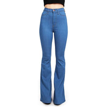 Load image into Gallery viewer, High Waist Wide Leg Stretch Flare Jeans - Fashion Damsel
